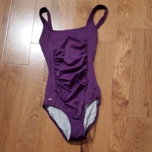 Women's Purple Speedo One Piece Swimsuit